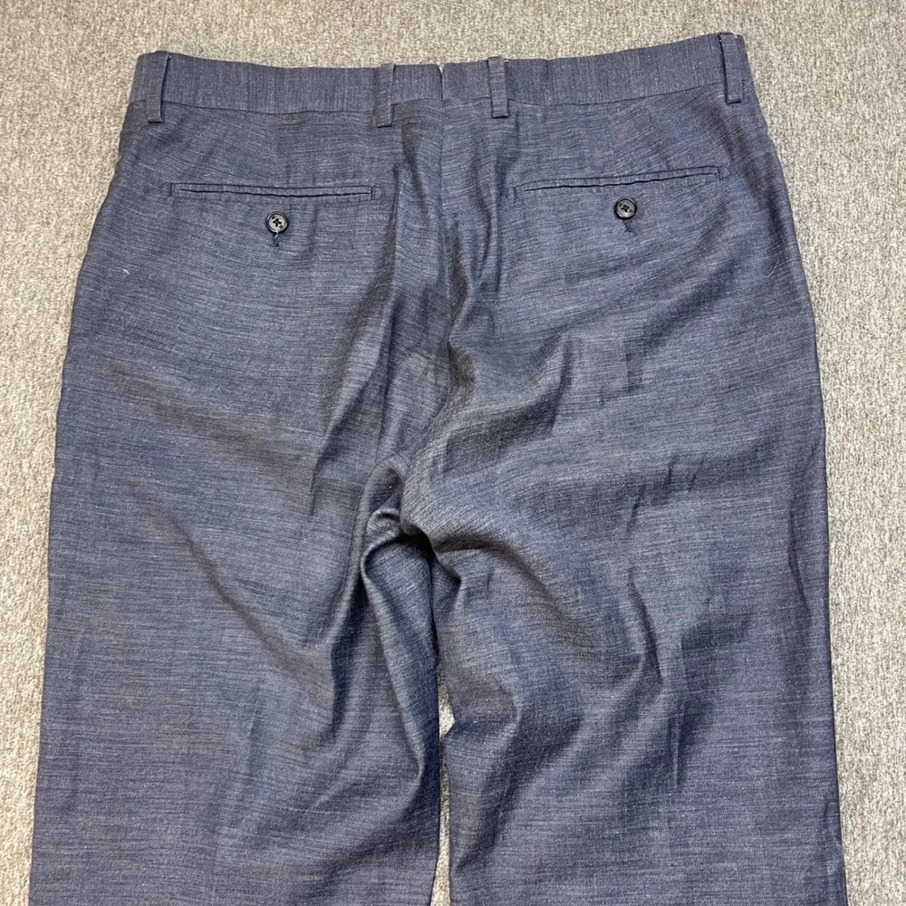 BANANA REPUBLIC Marlane Slim Fit Flat Front Dress Pants Mens 32x32 Wool Blend‎